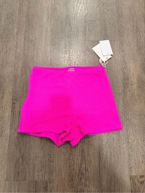 Good American Vibrant Hot Pink swim Shorts